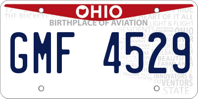 OH license plate GMF4529