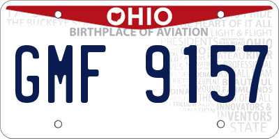 OH license plate GMF9157