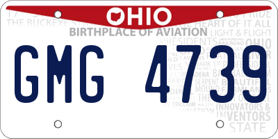 OH license plate GMG4739
