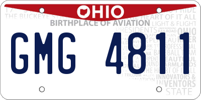 OH license plate GMG4811