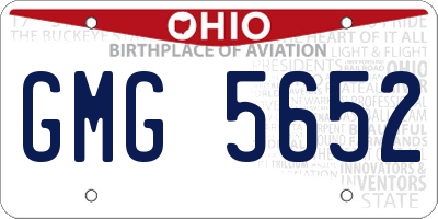 OH license plate GMG5652