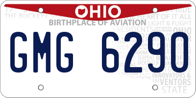 OH license plate GMG6290