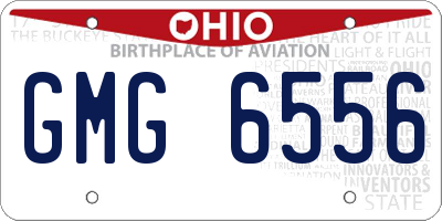 OH license plate GMG6556