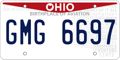 OH license plate GMG6697
