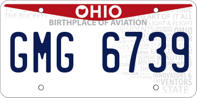 OH license plate GMG6739