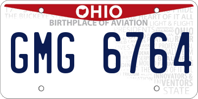 OH license plate GMG6764