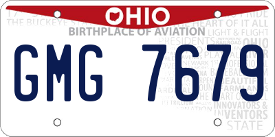 OH license plate GMG7679