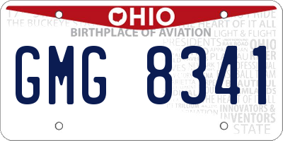 OH license plate GMG8341
