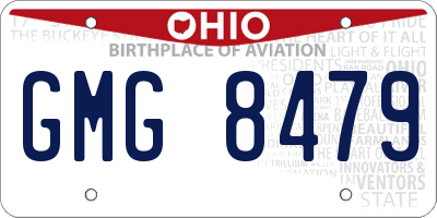 OH license plate GMG8479