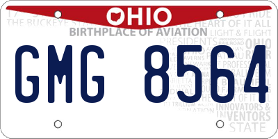 OH license plate GMG8564