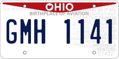 OH license plate GMH1141