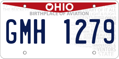 OH license plate GMH1279