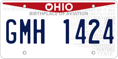OH license plate GMH1424