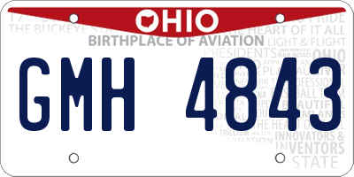 OH license plate GMH4843