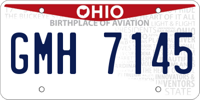 OH license plate GMH7145