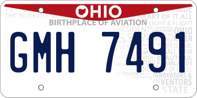 OH license plate GMH7491