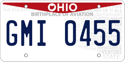 OH license plate GMI0455