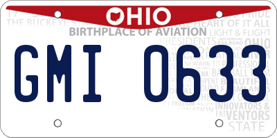 OH license plate GMI0633