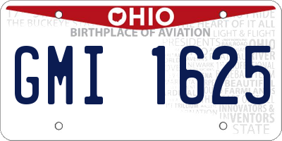 OH license plate GMI1625