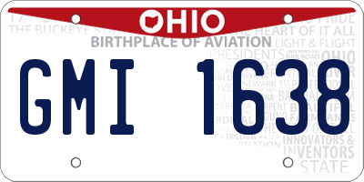 OH license plate GMI1638