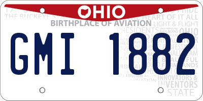 OH license plate GMI1882