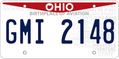 OH license plate GMI2148