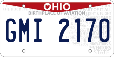 OH license plate GMI2170