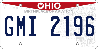 OH license plate GMI2196