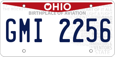 OH license plate GMI2256