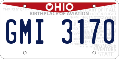 OH license plate GMI3170