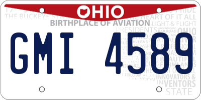 OH license plate GMI4589