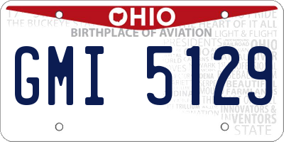 OH license plate GMI5129