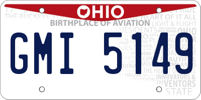 OH license plate GMI5149