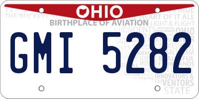 OH license plate GMI5282