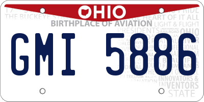 OH license plate GMI5886