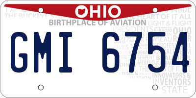 OH license plate GMI6754