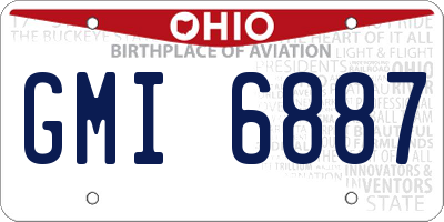 OH license plate GMI6887