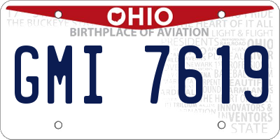 OH license plate GMI7619
