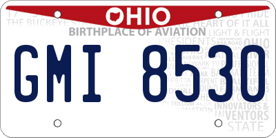 OH license plate GMI8530