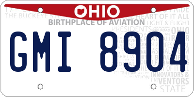 OH license plate GMI8904
