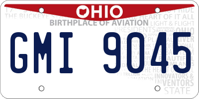 OH license plate GMI9045
