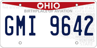 OH license plate GMI9642
