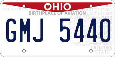 OH license plate GMJ5440