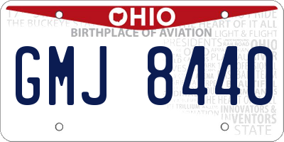 OH license plate GMJ8440