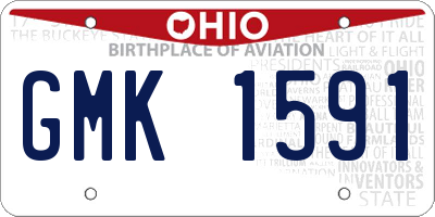 OH license plate GMK1591