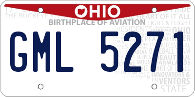 OH license plate GML5271