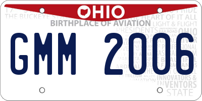 OH license plate GMM2006