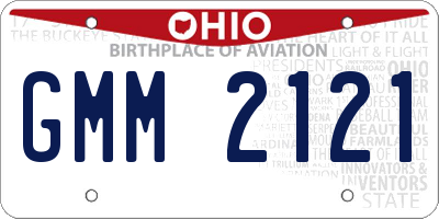OH license plate GMM2121