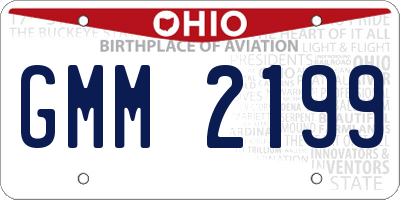 OH license plate GMM2199