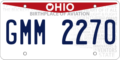 OH license plate GMM2270